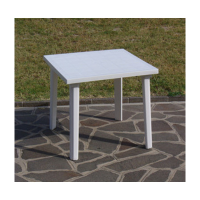 tavolo in resina antiurto bianco 80x80